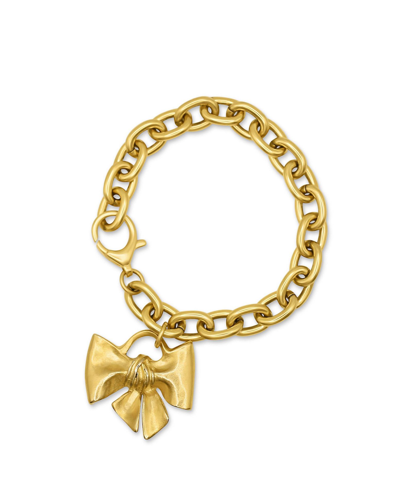 Bowood Lane Plated Bow Charm Bracelet
