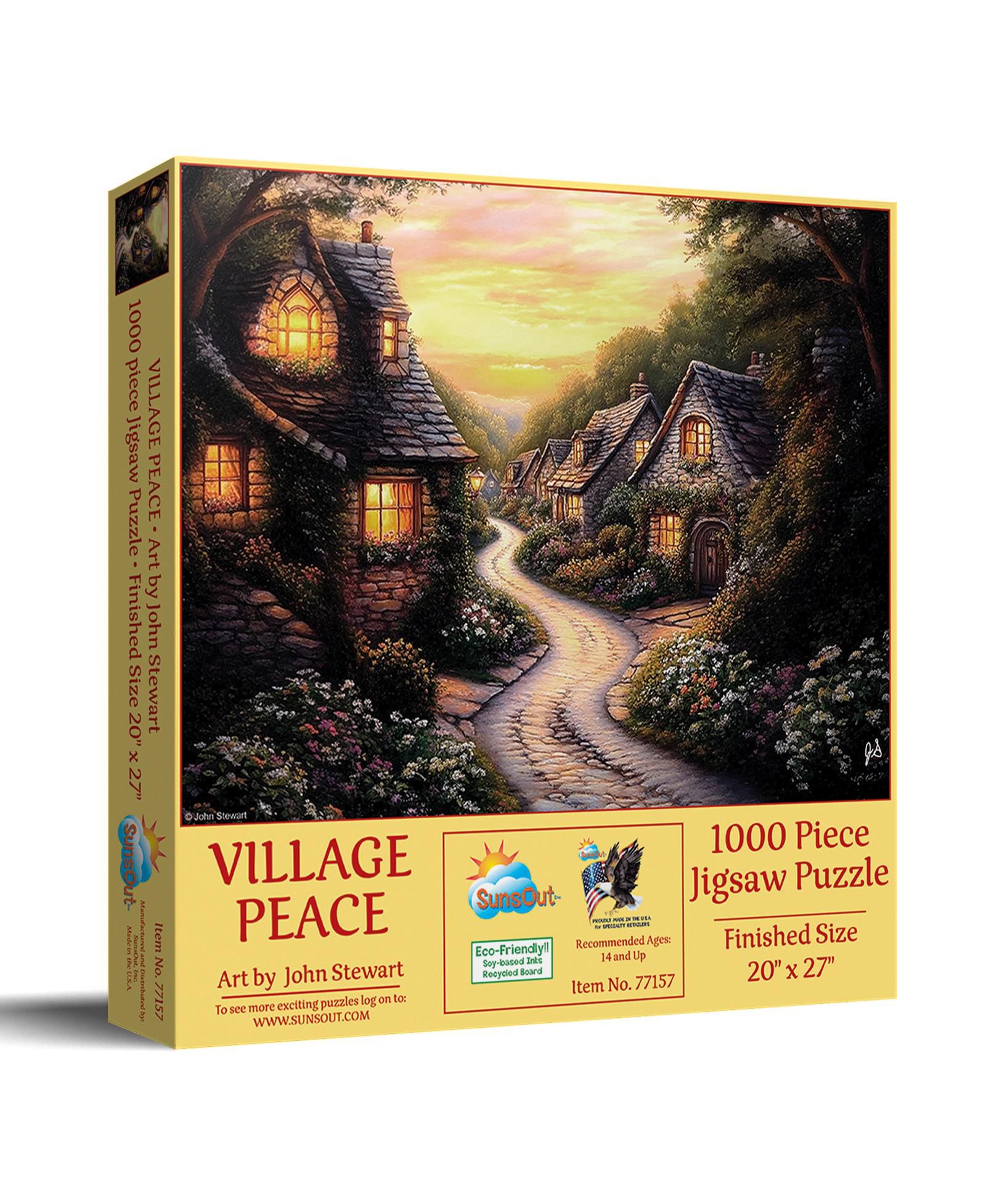 Пазл SunsOut Village Peace 1000 piece Jigsaw Puzzle for Adults