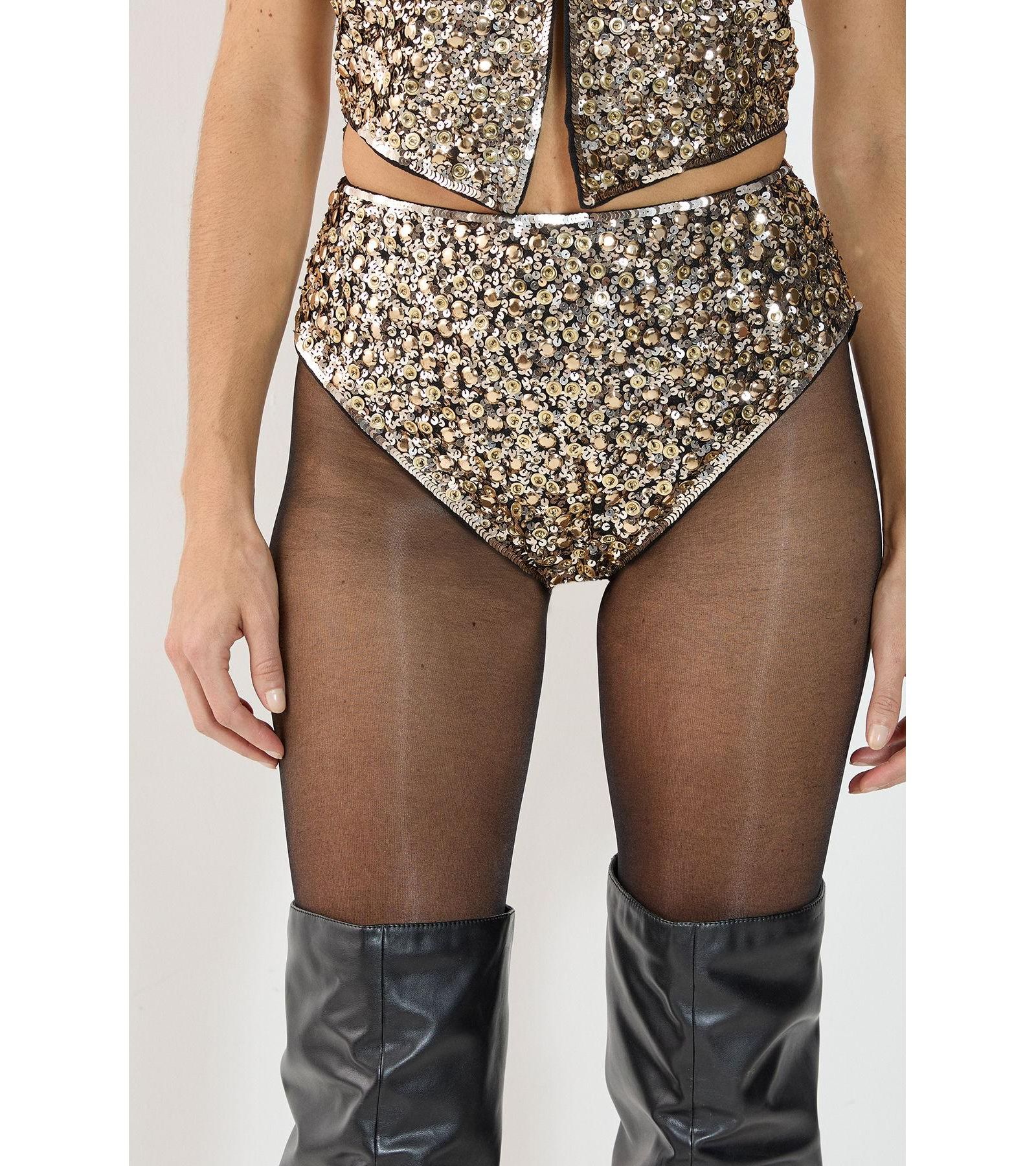 Nasty Gal Women's Cluster Hand Embellished Booty Shorts