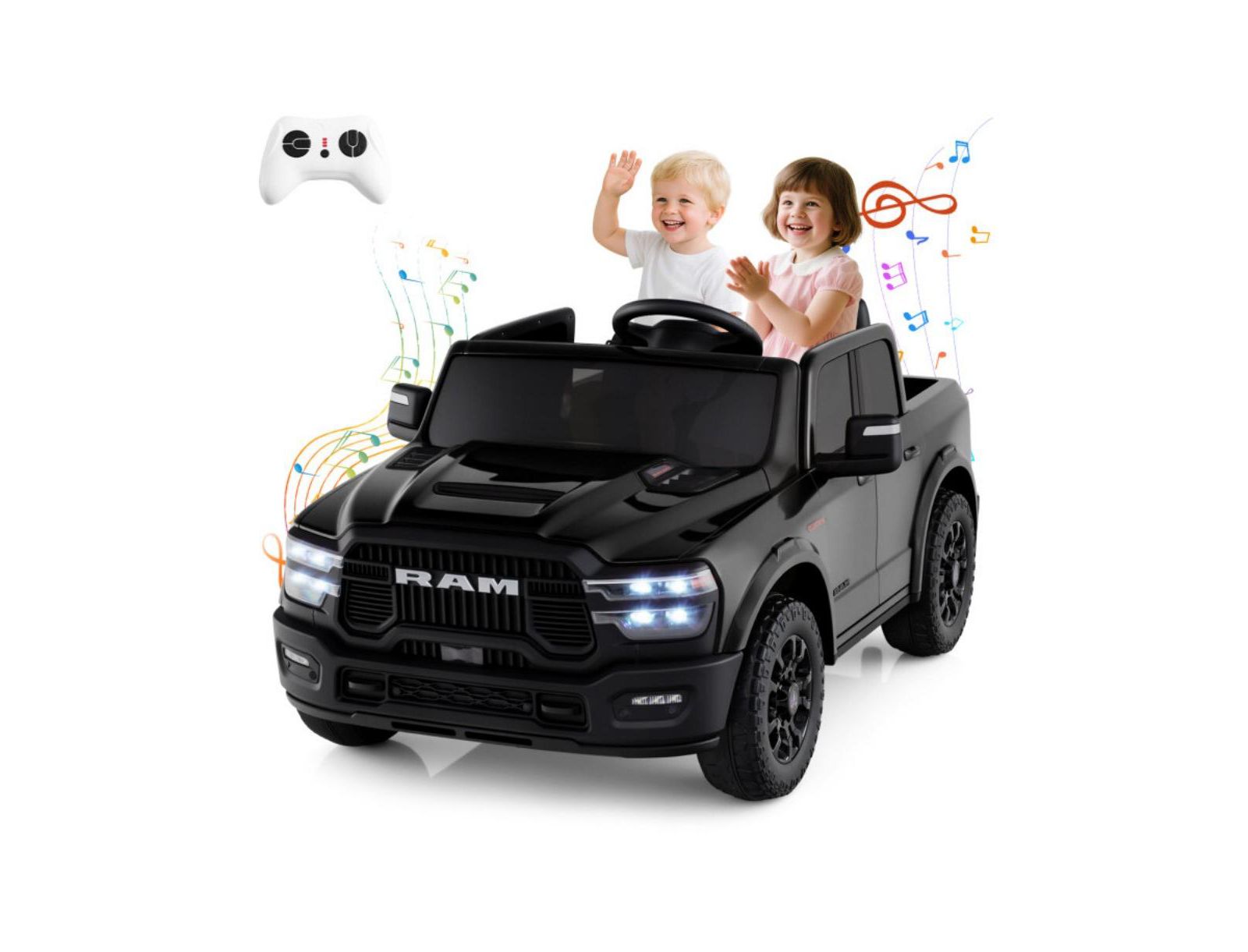 Hongge Rebel 24V Two-Seater Ride-On Truck with Remote Control, Ages 3-10
