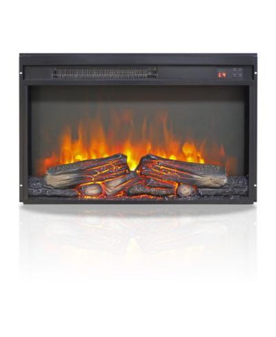 Электрический камин Flynama 26 inch ultra thin heater с набором дров и реалистичным пламенем
