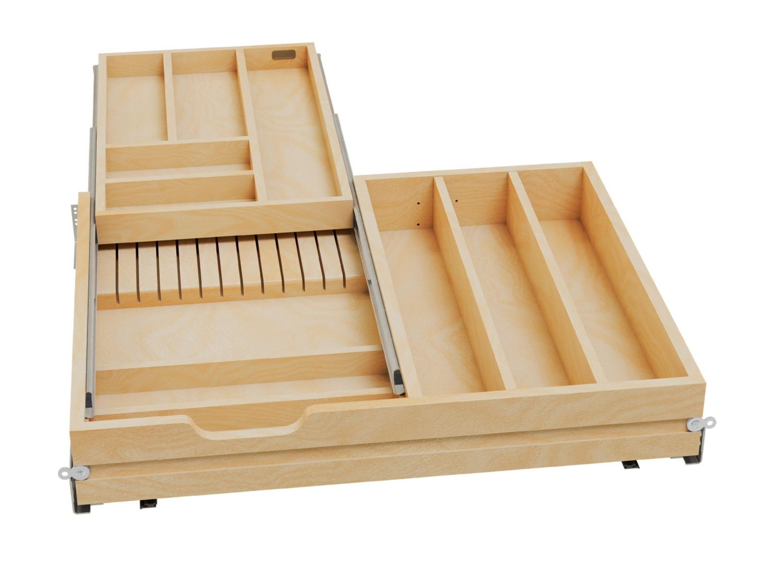 Rev-A-Shelf 27'' Tiered Cutlery Drawer Organizer с Soft-Close, 4WTCD-30HSC-1
