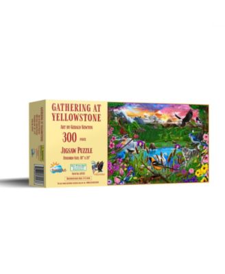 Sunsout Gathering at Yellowstone 300 Piece Jigsaw Puzzle, Ages 15+