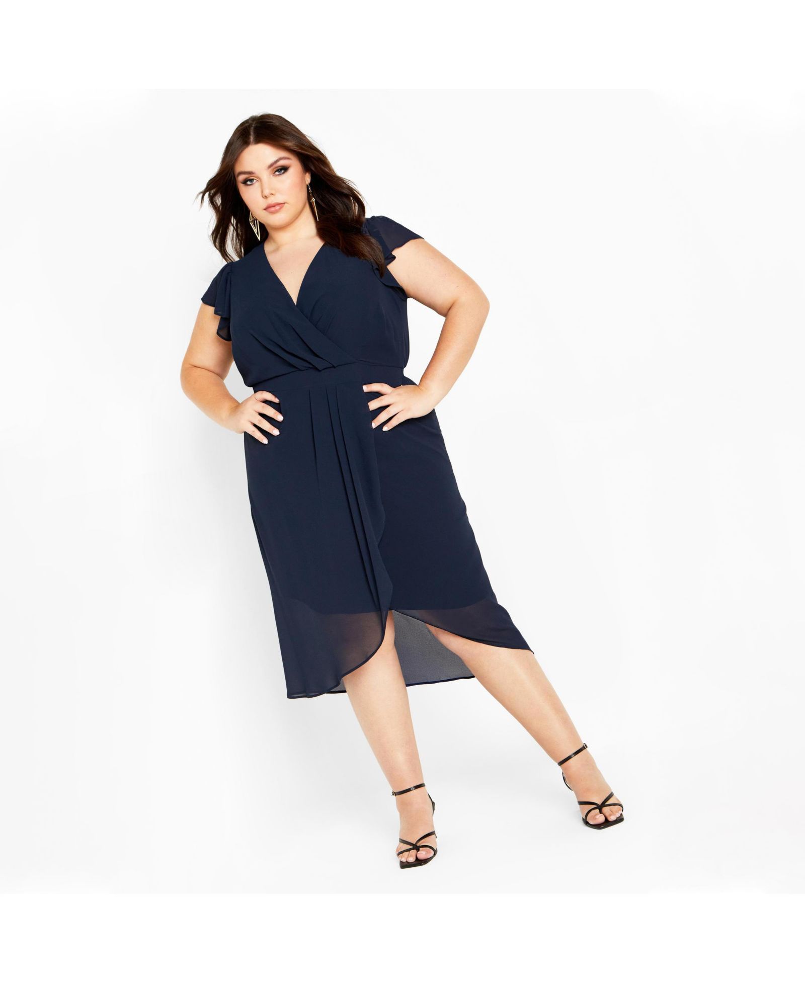 CITY CHIC Платье Plus Size Wrap Swing