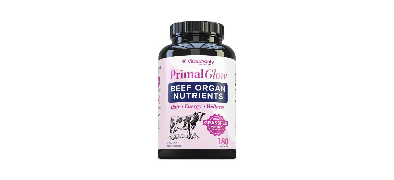 Капсулы Vitauthority Primal Glow Beef Organ, 180 шт.
