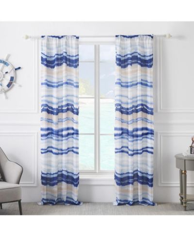 Barefoot Bungalow Crystal Cove Curtain Panel Pair - Set of 2 - 42x84" and 3x24