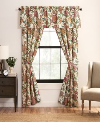 Rose Tree Bronte Floral Tailored Window Valance, 80" x 17"