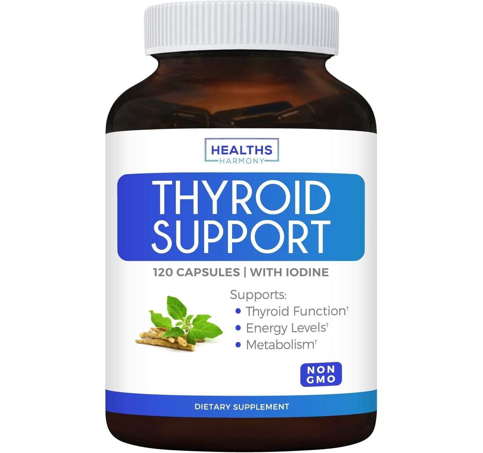 Капсулы Healths Harmony Thyroid Support для женщин и мужчин 120ct