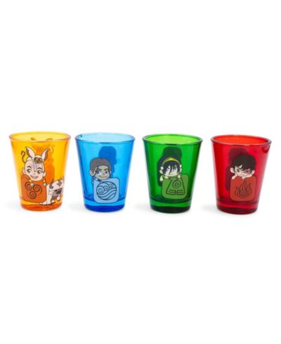 Avatar: The Last Airbender Chibi Characters 2-Ounce Shot Glasses | Set of 4
