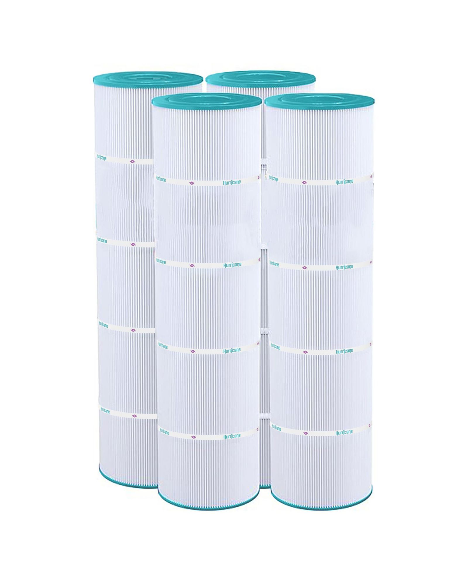 Hurricane 4 Pack HF7459-04 Advanced Pool and Spa Filter Cartridge Replacement