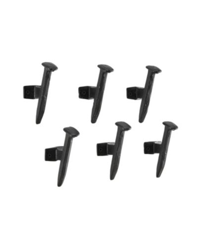 Настенные крючки Danya B Black Cast Iron Railway Nail Head (Set of 6)