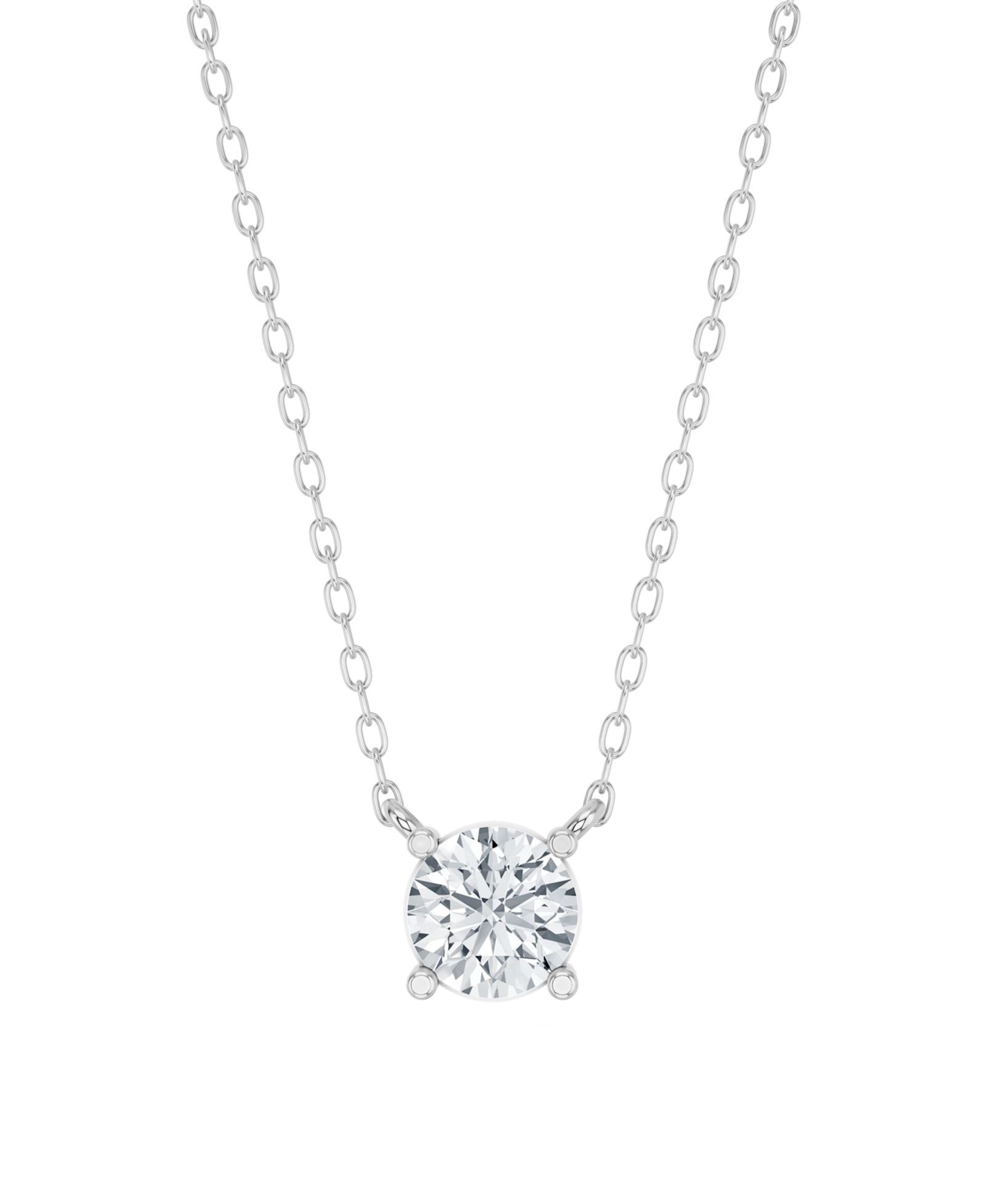 Forever Grown Diamonds Подвеска с бриллиантом Lab-Grown в стерлинговом серебре (1 ct. t.w.)