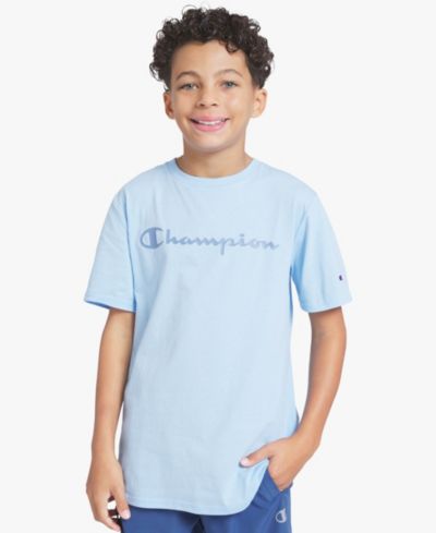 Детская футболка Champion Boys' 8-20 Silicone Logo Crewneck