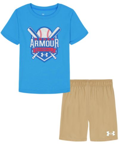 Under Armour Детский комплект из футболки и шорт Crewneck T-Shirt and Woven Shorts 2-Piece Set 2T-7