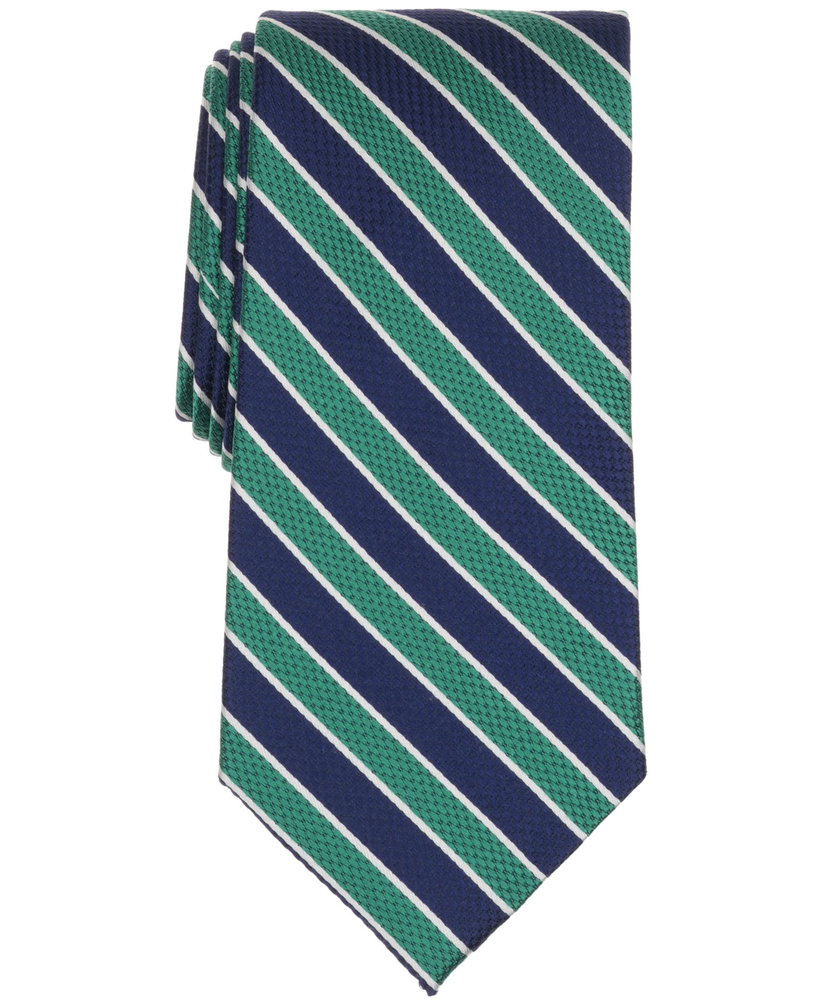 Brooks Brothers Men's Classic Textured Bold Stripe Pattern Tie