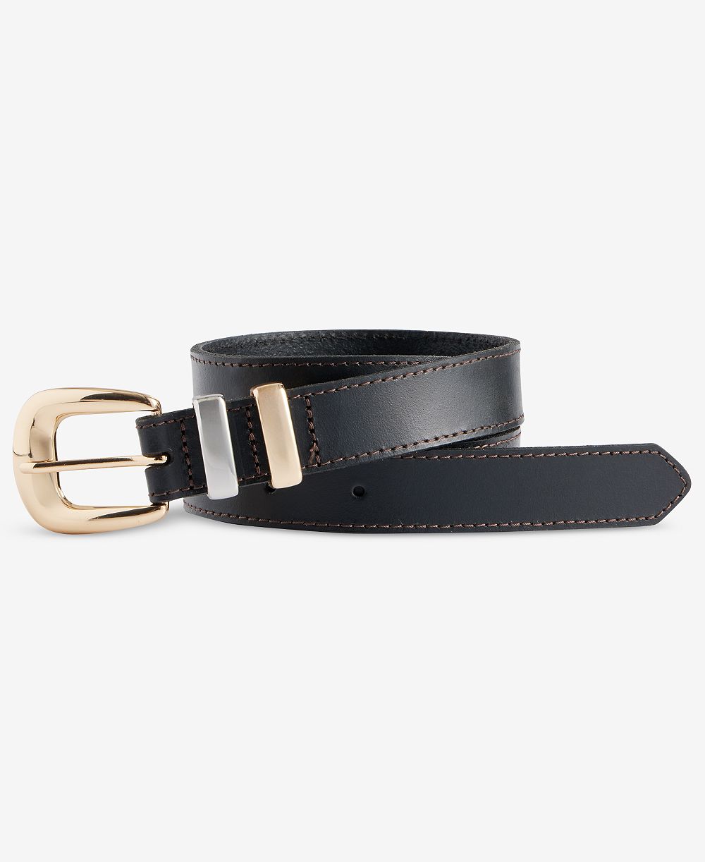I.N.C. International Concepts Multi-Tone Hardware Leather Belt, Macy's Exclusive