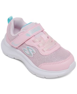 Skechers Toddler Girls Skech Fast - Sparkling Sister Fastening Strap Lifestyle Sneakers from Finish Line