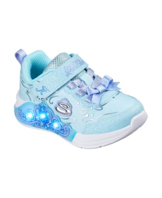 Skechers Toddler Girls' S Lights: Princess Steps Light-Up Memory Foam Sneakers from Finish Line