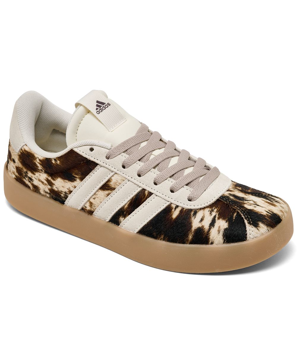 Adidas Women's VL Court 3.0 Cow Print Sneakers