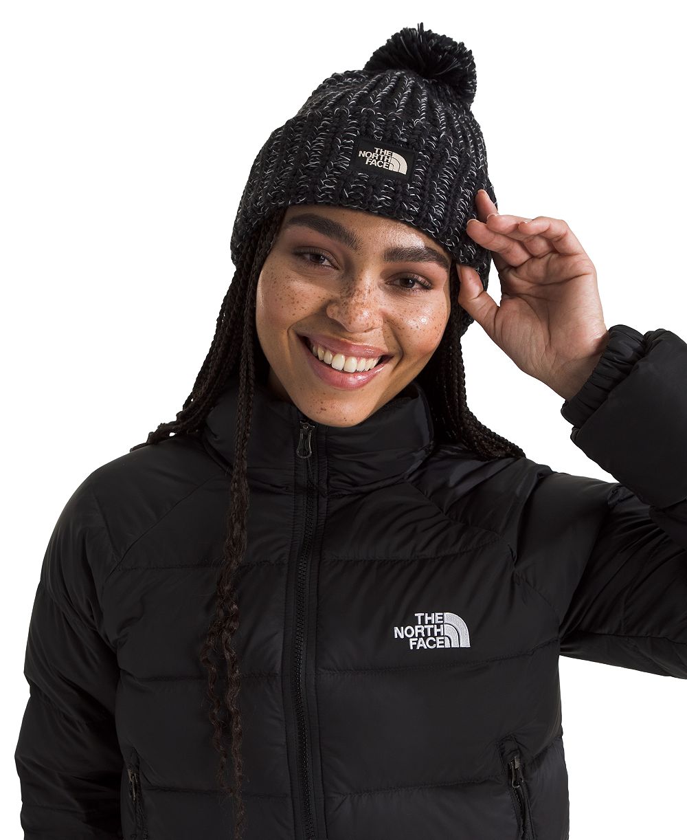 The North Face женская уютная.chunky шапка-бини с манжетой Cabin