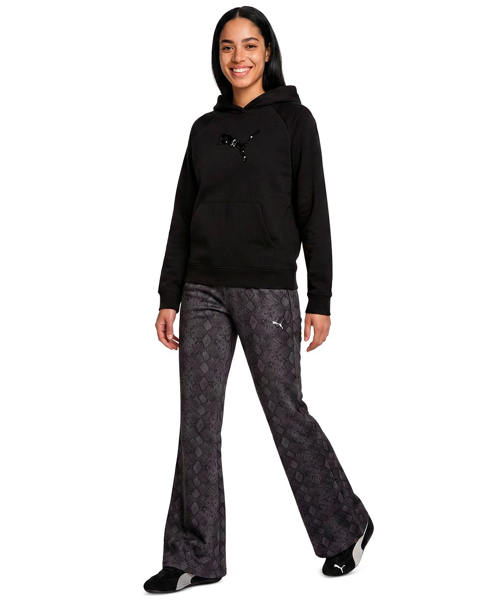 Puma Women's Snake Pack Flared Snake-Print Pull-On Leggings