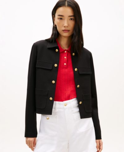 Tommy Hilfiger Женская куртка Ponte Novelty с воротником-стойкой