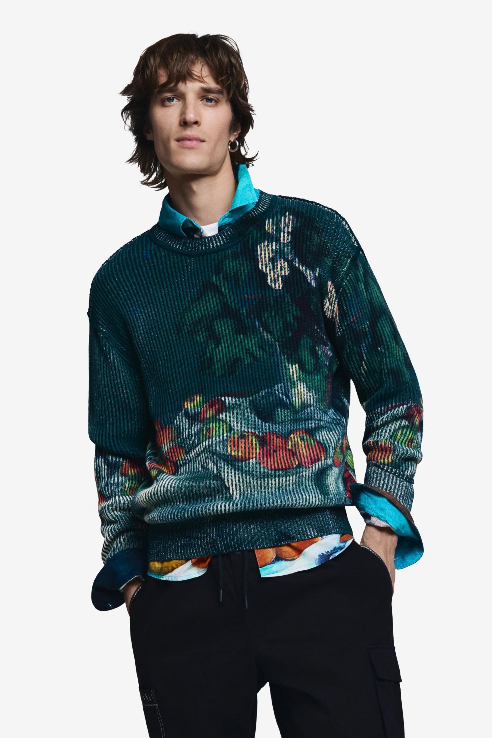 Мужской текстурный свитер Desigual Still Life