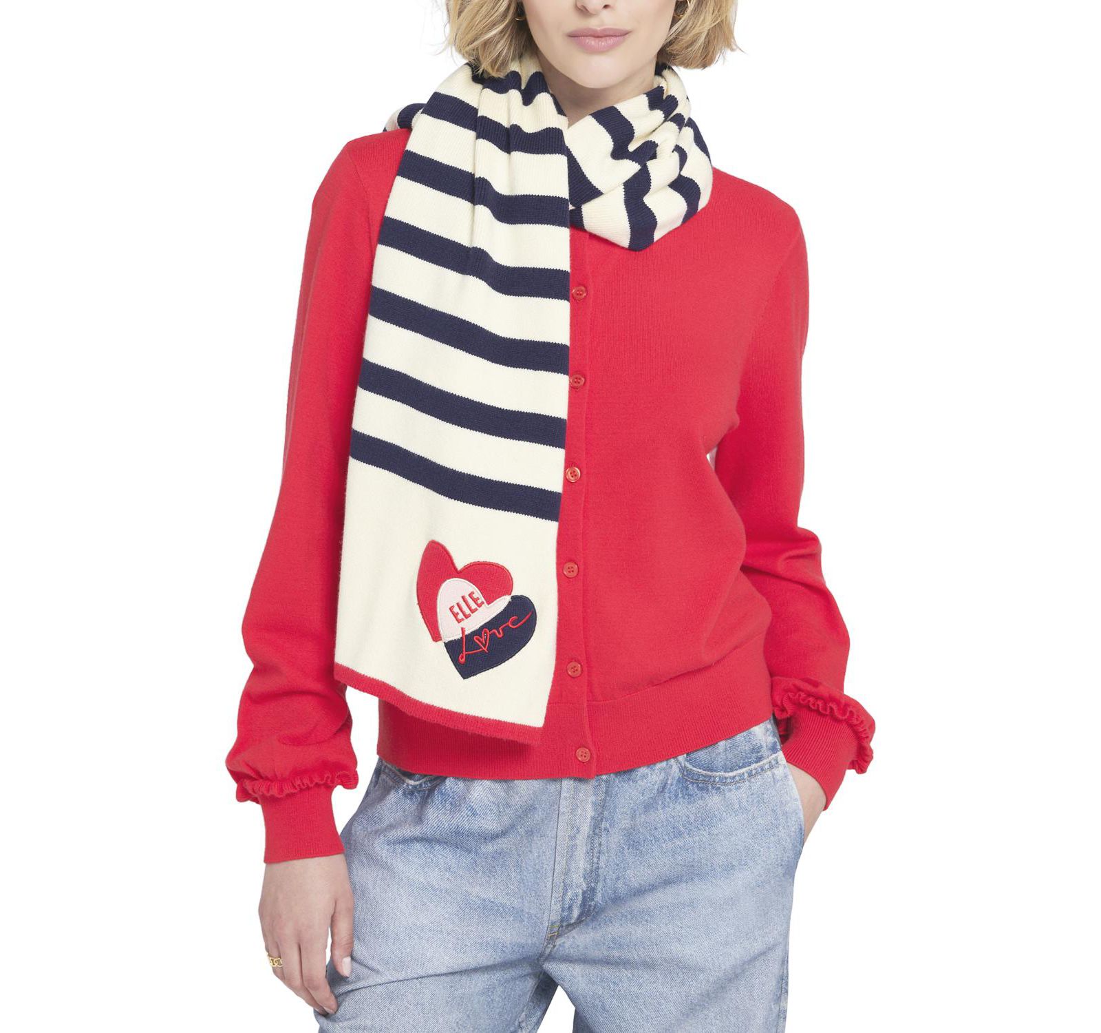 ELLE Collection Striped Scarf