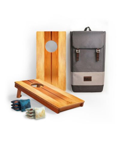 Elakai Classic Woody Portable 1ft x 2ft Cornhole Set, 2-Piece, Ages 13+