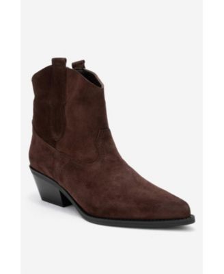 Brown suede