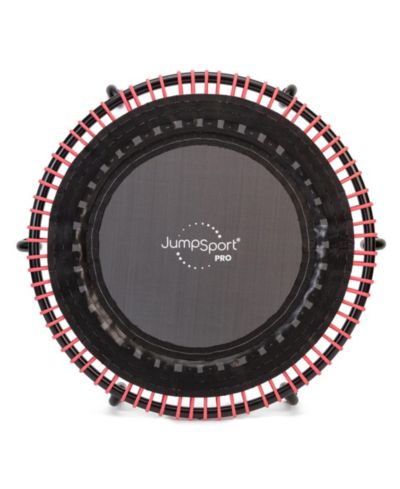 JumpSport 350 PRO 39 Inch Fitness Trampoline with Pink EnduroLast Elastic Cords