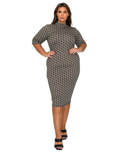 L I V D Plus Size Gallarda Midi Dress