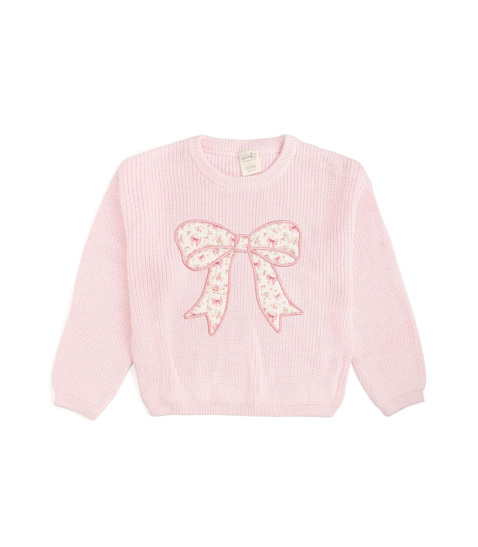Детский вязаный свитер Sweet Wink Toddler Girls Ditsy Floral Bow Knit