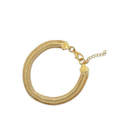 Bowood Lane Браслет с позолоченной цепью 8mm Gold Plated