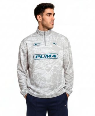 Мужская футболка Puma с графическим принтом камуфляж и полумолнией