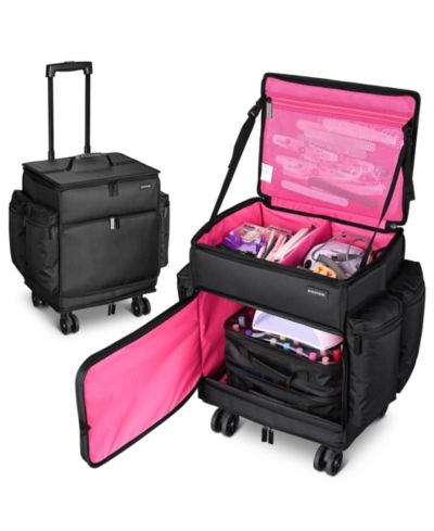 Byootique Rolling Nail Polish Organizer Manicure Storage Case Makeup Trolley