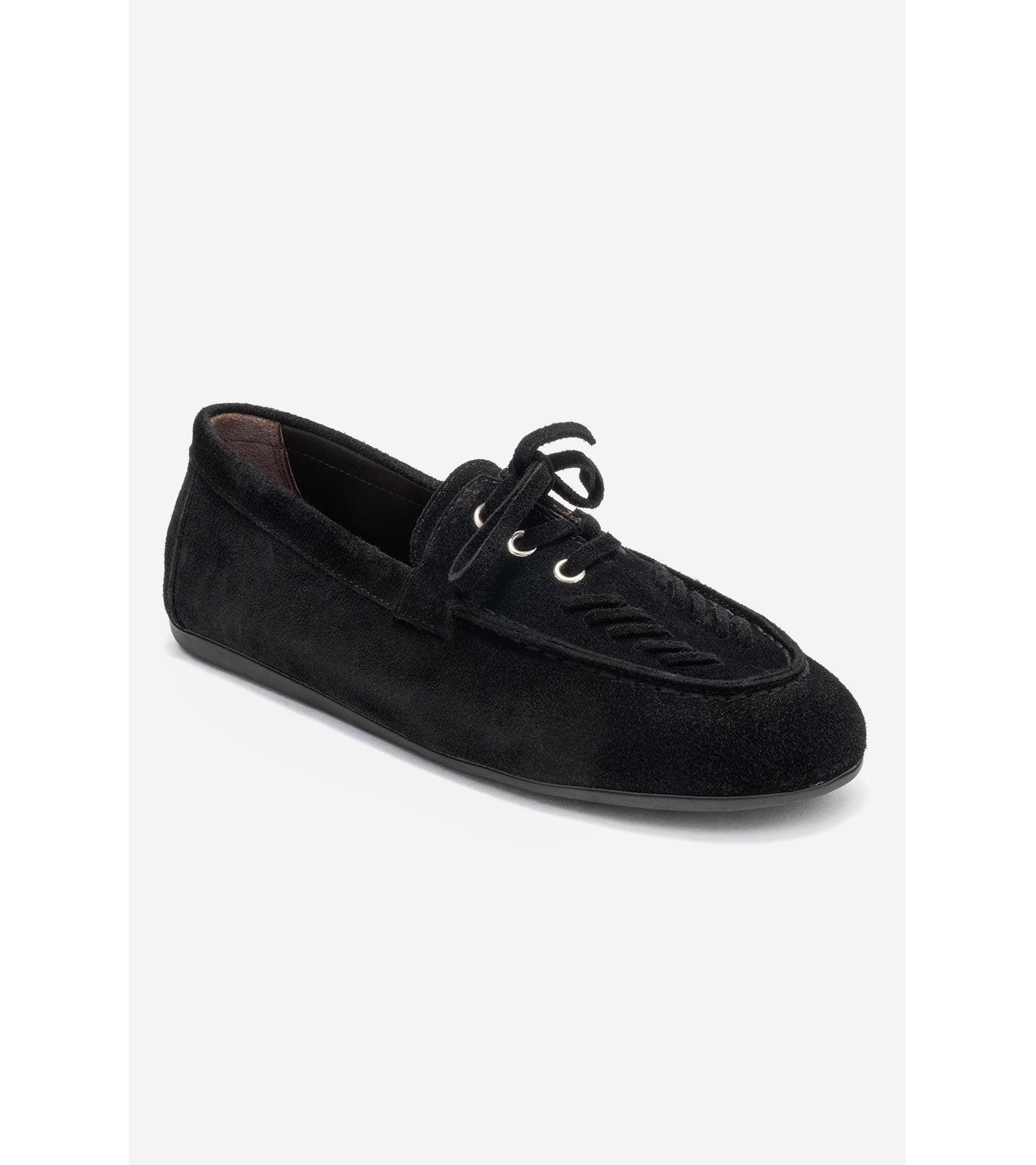 Женские кожаные лоферы Forever & Always Shoes Lorven на шнуровке