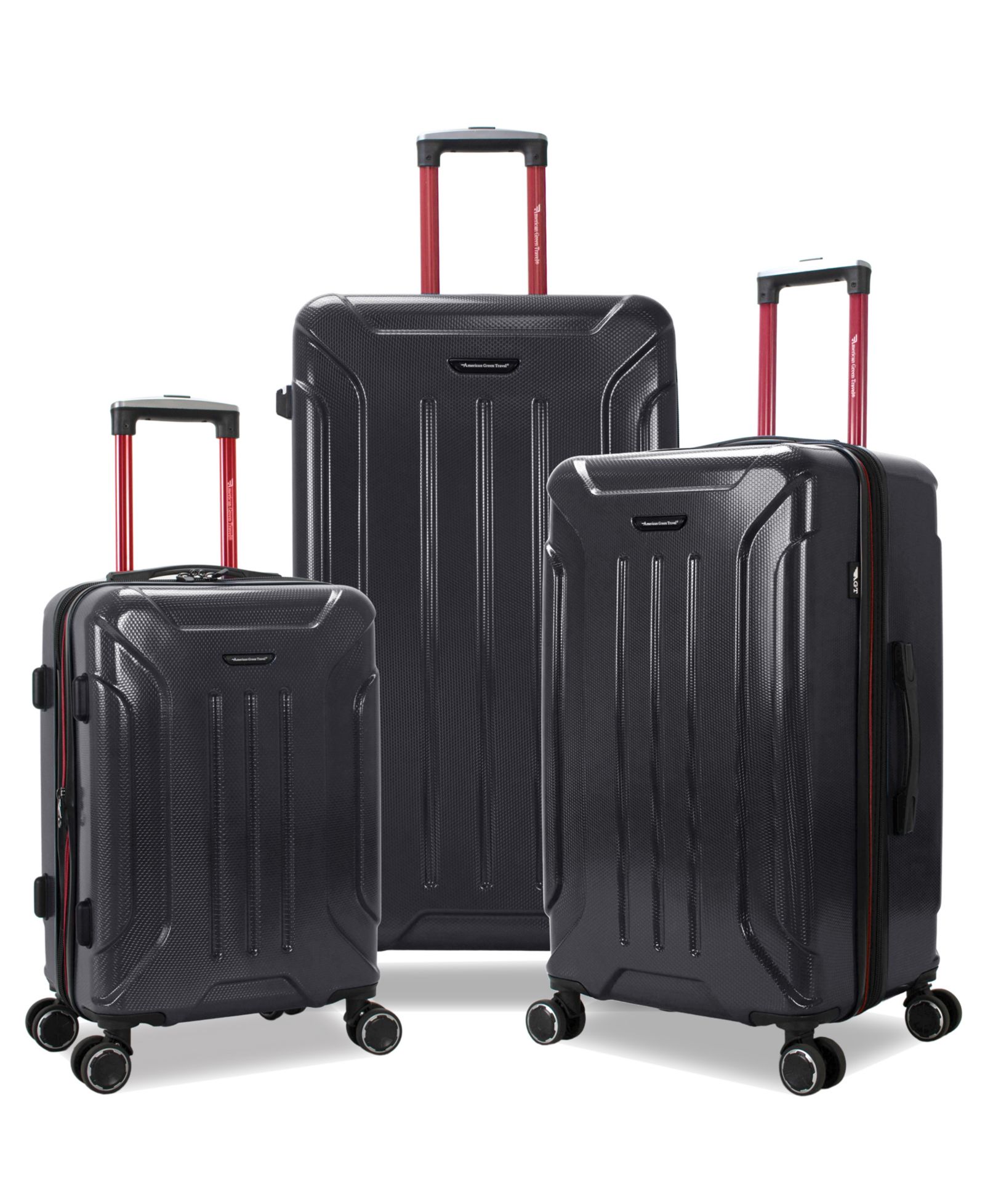 American Green Travel Optimus 3-Pc. Hardside Expandable Spinner Trunk Luggage Set