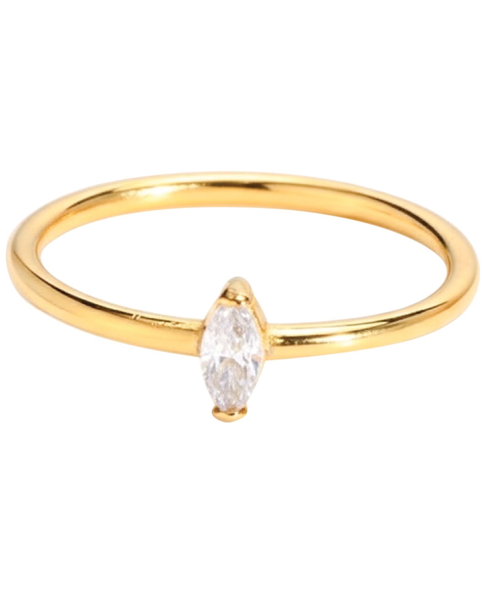 Lola Ade Кольцо Marquise Gold-Tone