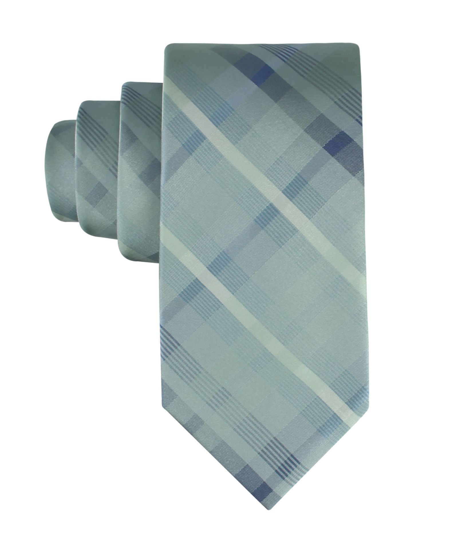 Calvin Klein Men's Drogo Plaid Pattern Tie