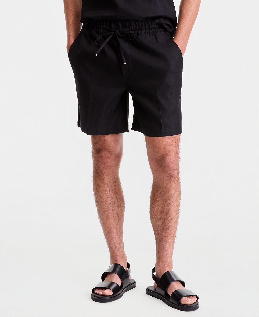 Alfani Men's Linen-Blend Pull On Shorts, Macy's Exclusive