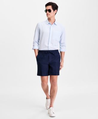 Alfani Men's Linen-Blend Pull On Shorts, Macy's Exclusive