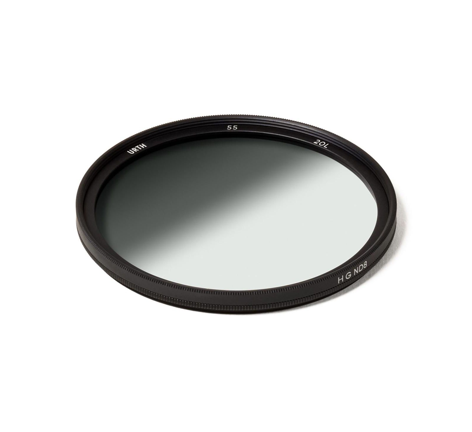 Urth 55mm Hard-Graduated ND8 3-Stop Plus+ German Schott Optical Glass Lens Filter