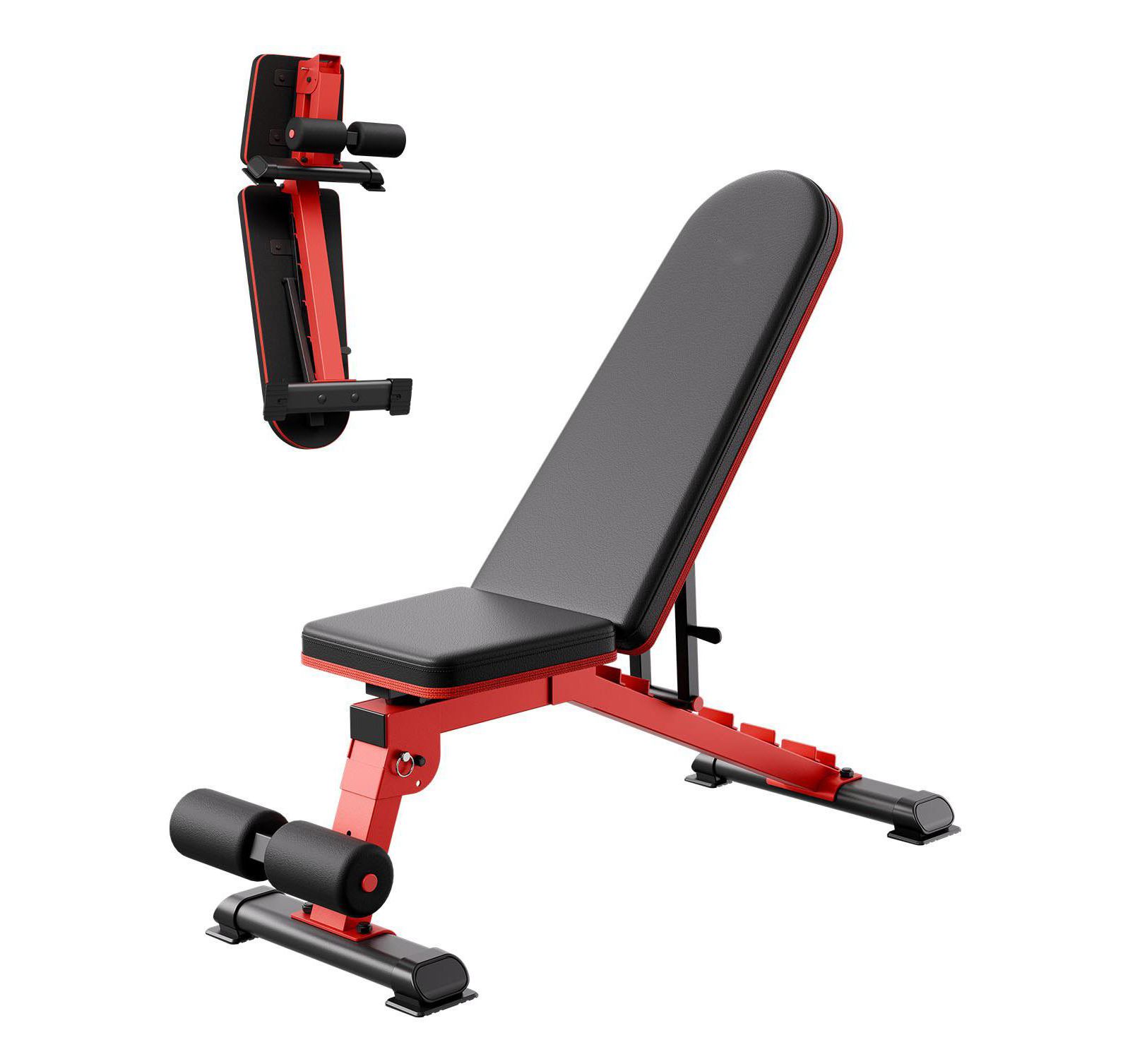 Mecale Weight Bench, 1200 lb Heavy-Duty Adjustable Bench Press with Folding Design for Home Gym Strength Training