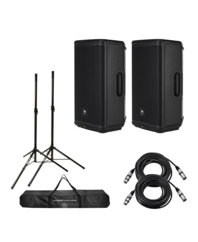 Портативная акустическая система JBL EON715 15" 1300W с Bluetooth и DSP, комплект из 2 штук с подставками JamStands JS-TS50 6