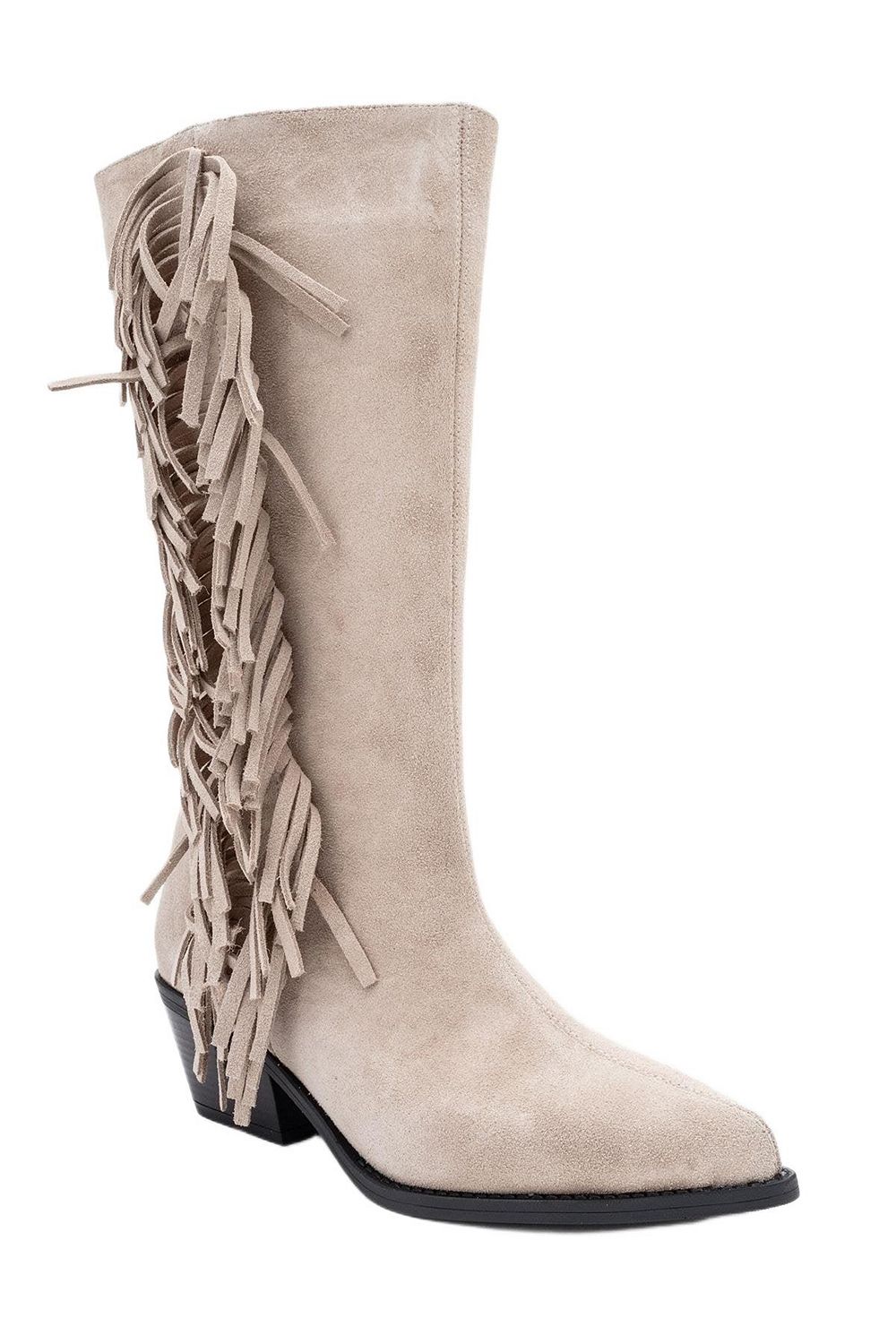 Forever & Always Shoes Women Orlo Leather Fringed Western Boot