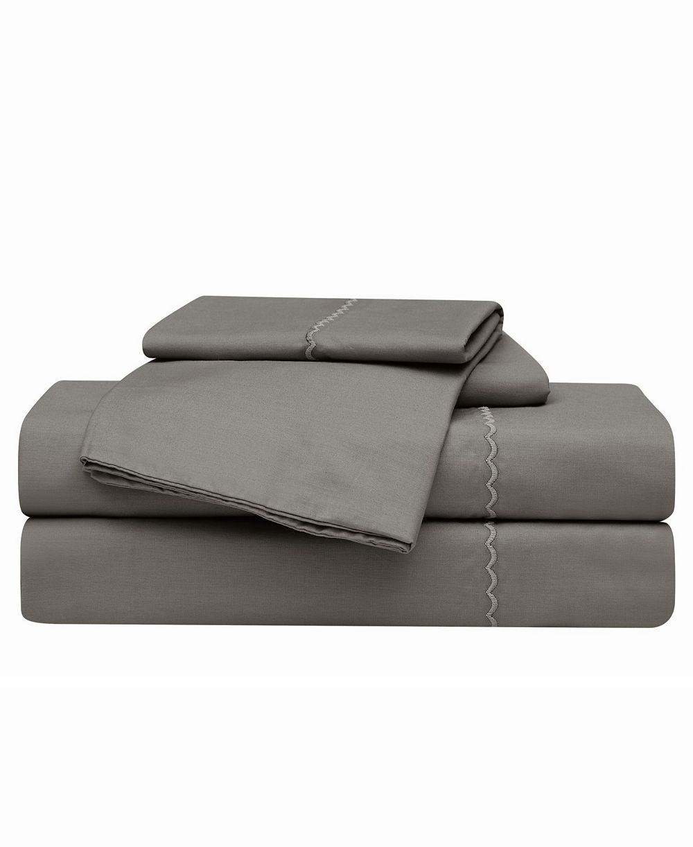 Комплект простыней Oceanfront Resort Embroidered Percale 200-Thread Count, King