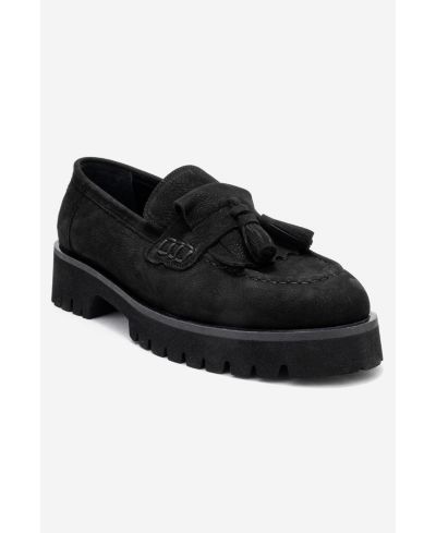 Forever & Always Shoes Poen кожаные лоферы с кисточками