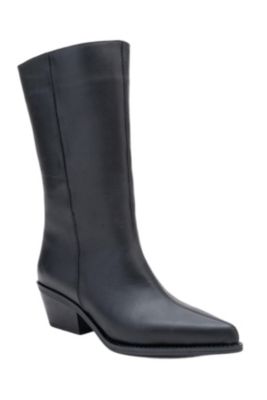 Forever & Always  Women's Shoes Juana Leather Pointed Toe Boot