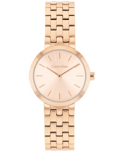 Calvin Klein Женские наручные часы Forme Rose Gold Tone Stainless Steel, 26mm